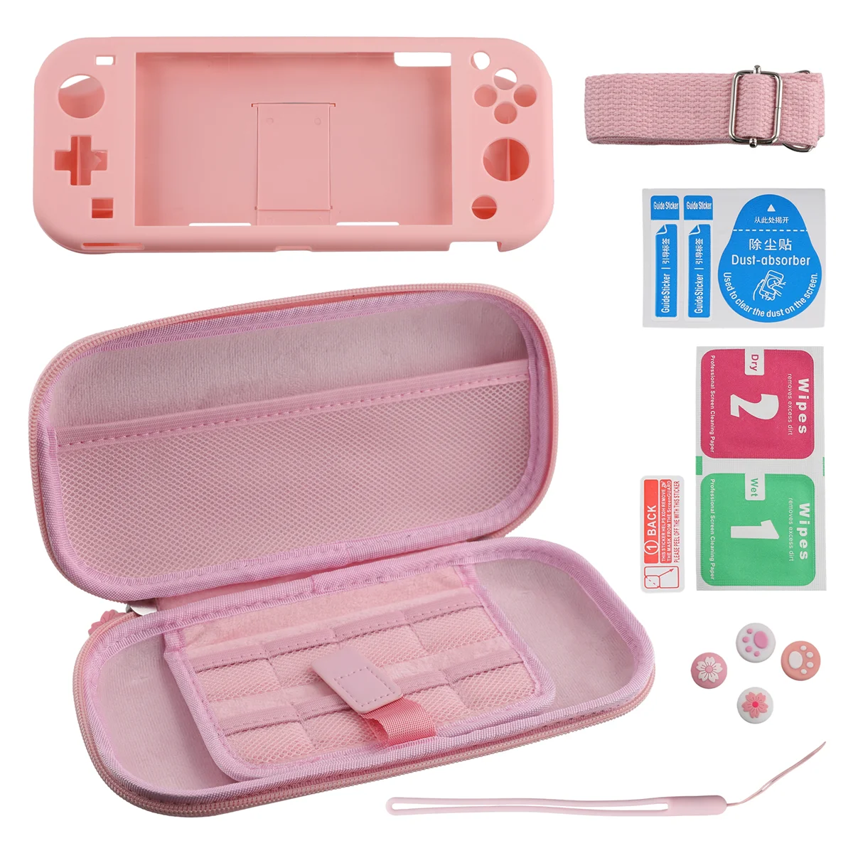 حقيبة حمل وردية متوافقة مع لايت ، حقيبة لايت محمولة للتبديل والتخزين