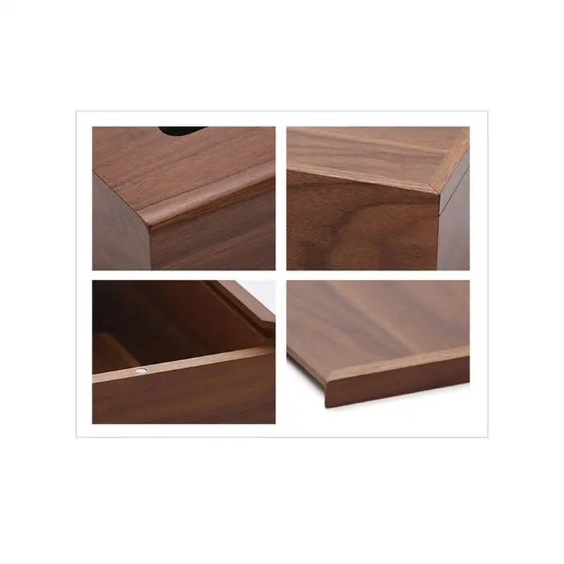 

A84X-1 Piece Wooden Wall Mount Toilet Paper Holder Bathroom Storage With Shelf As Flushable Wipes Dispenser