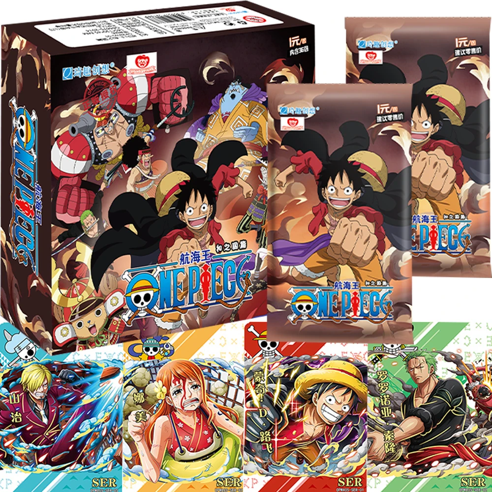 

Wholesale One Piece Collection Cards Anime Great Route New World Monkey D. Luffy Roronoa Zoro Rare SER Character Cards Kid Gift