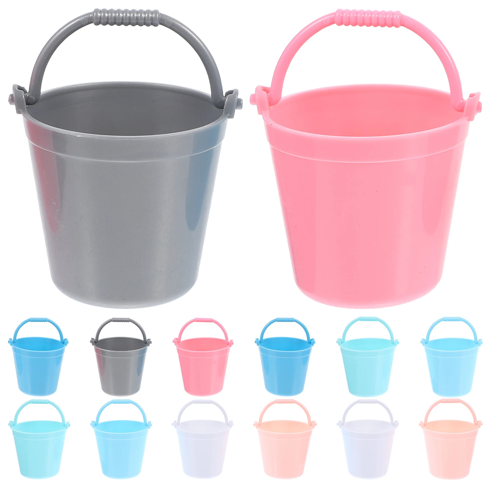 

Dollhouse Miniature Water Bucket Model Sand Bucket Toy For Pretend Play Dollhouse Furniture Decoration Toys Random Color