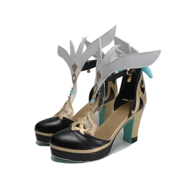 

A;3\v,7'd/Anime Game Genshin Impact Escoffier Cosplay Shoes Prop Halloween Party Costume Accessories Custom Madec;4'b,7'm\1/