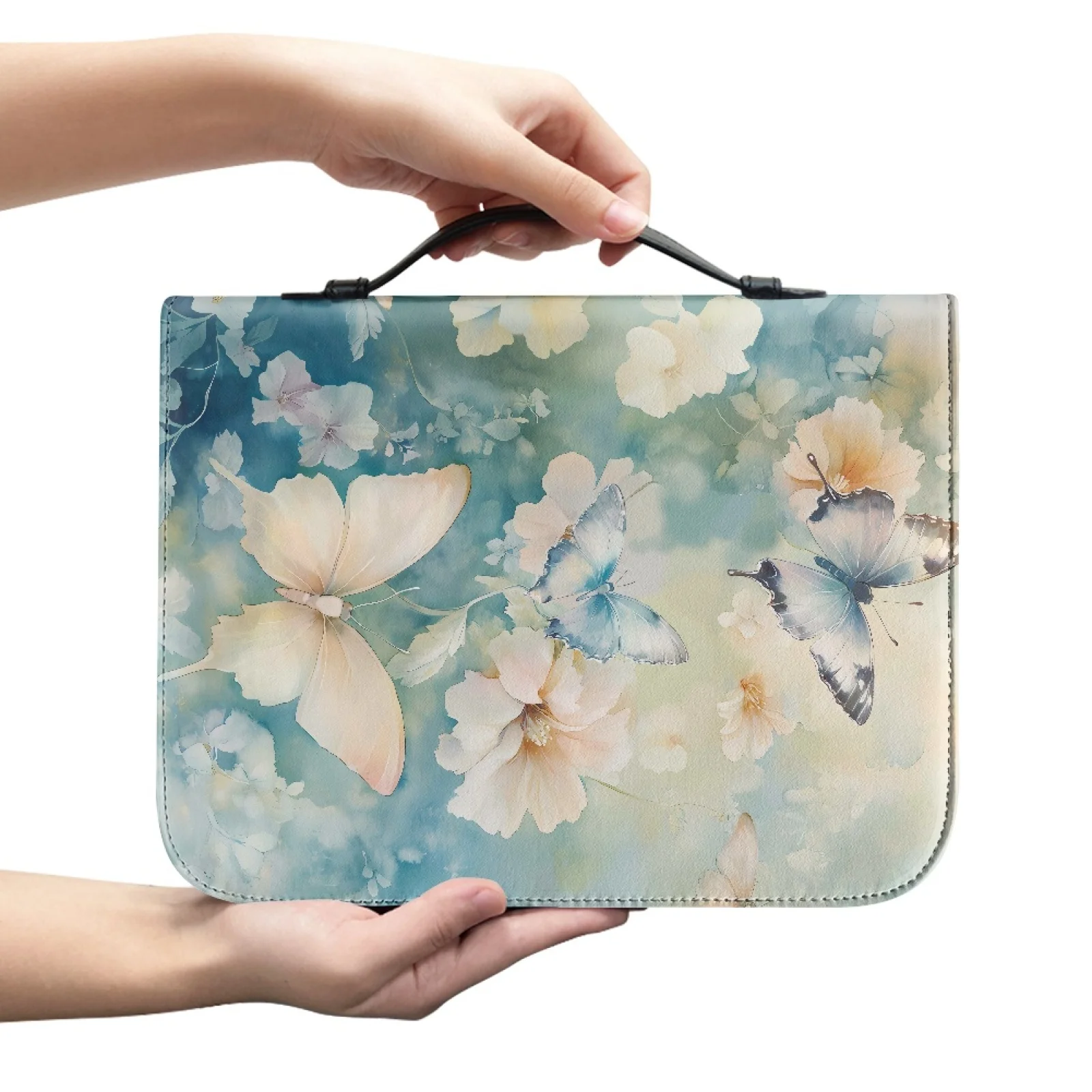 XIXIRIMIDO Butterfly Blossom Protective Bible Cover for Christian Prayer PU Leather Bible Carrying Case 2026 Collection
