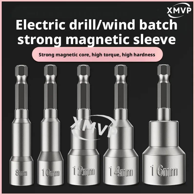 

Electric wrench socket head, 8mm self-tapping screw drill, dovetail thread air screwdriver, hand drill, strong magnetic screwdri