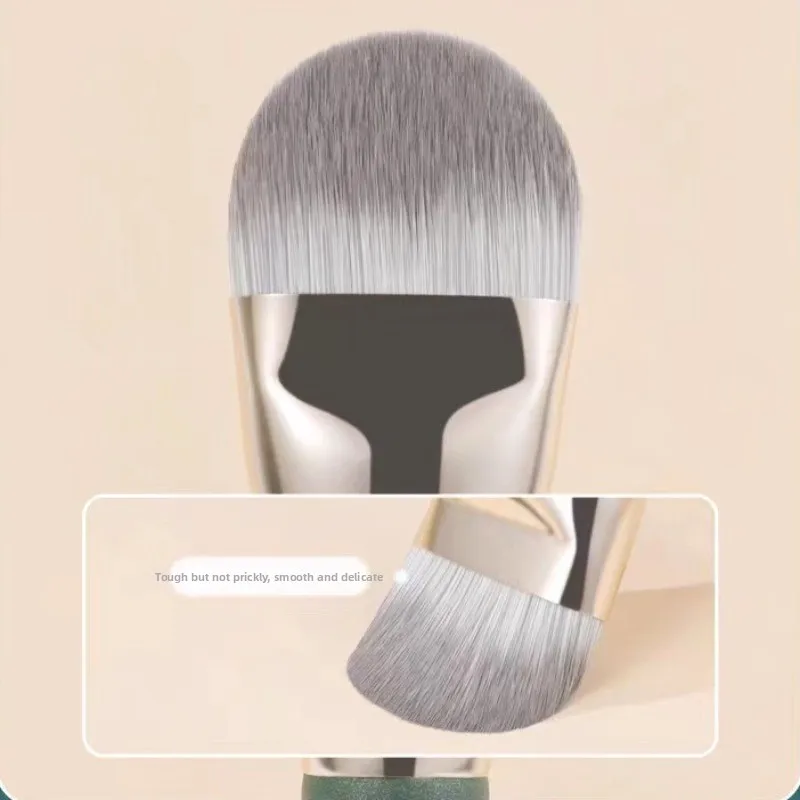 Pincel de maquiagem pincel facial para fundamentos líquidos ou creme bronzer blush iluminador