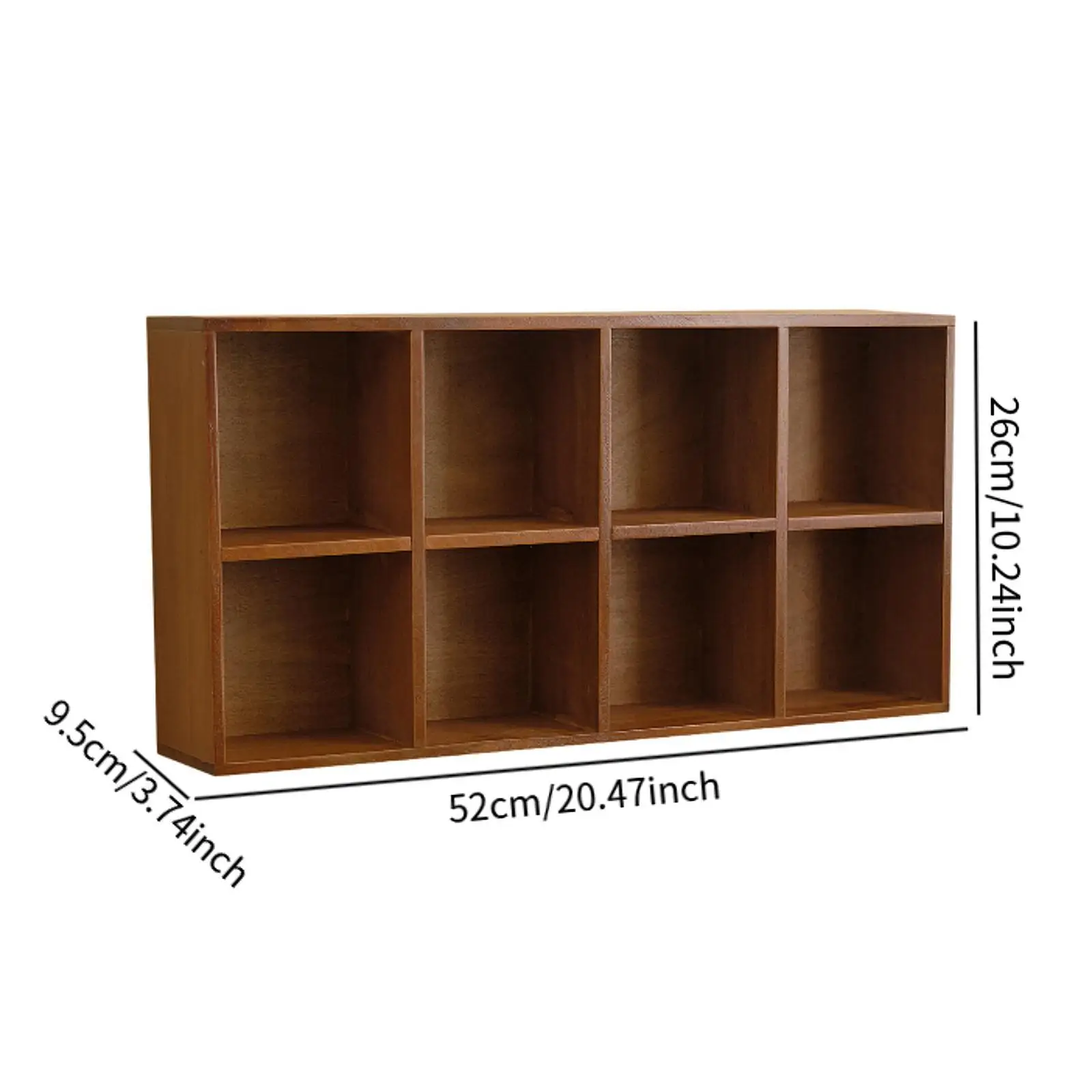 Floating Shelf Display Case Wall Compartment Wooden Storage Organizer Shelf for Interior Decoration and Collectibles