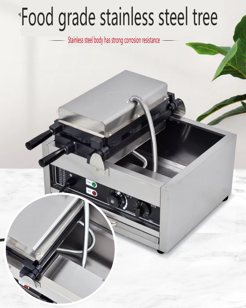 LXCHAN FY-153 12 Eggs Waffle Machine Waffle Maker Bread Smiling Mold Street Snack Machine 110V 220V Electric/Gas Waffle Maker