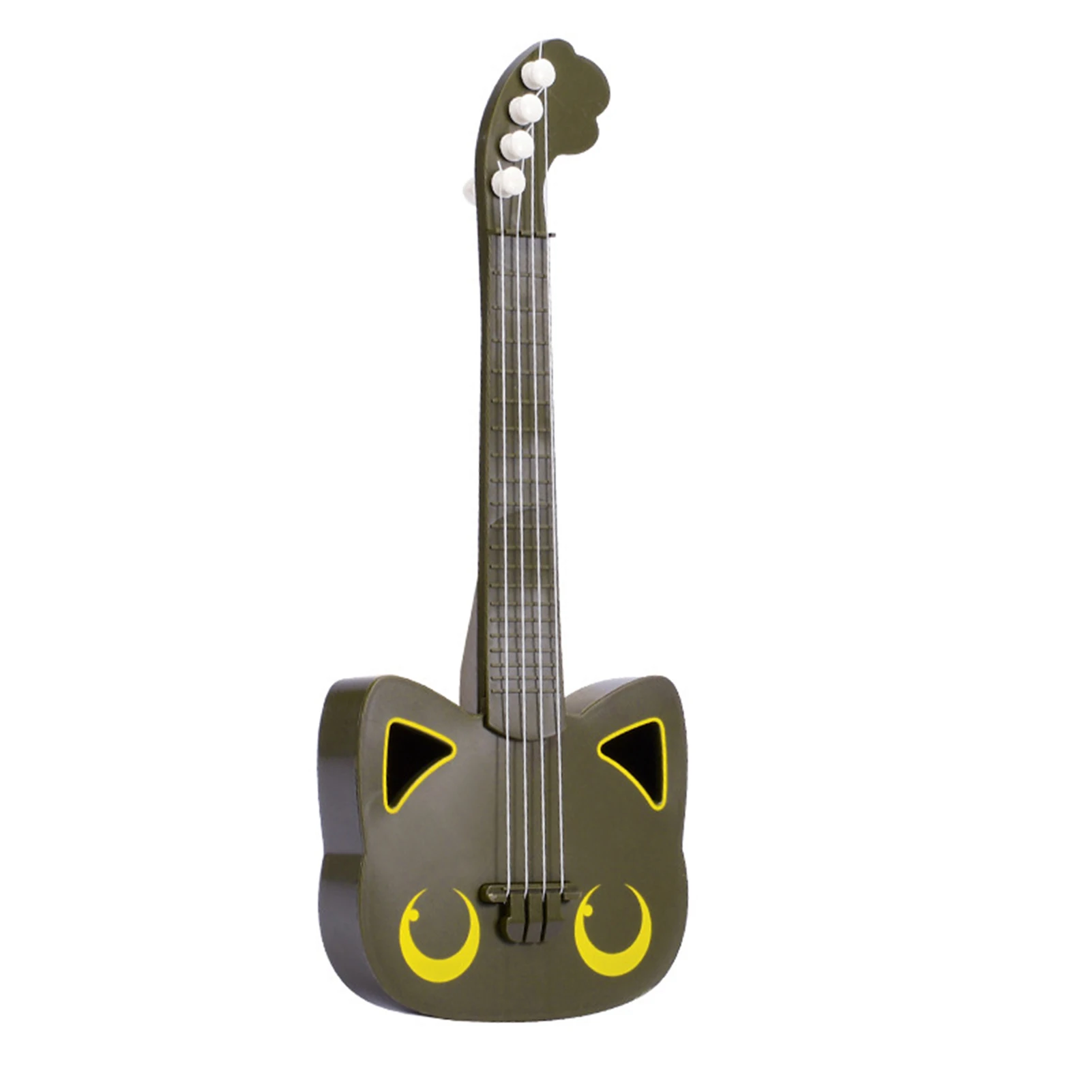 Children's Guitar Simulation Baby Ukri Beginners' Instruments Adorable Cat Shape Birthday Gift