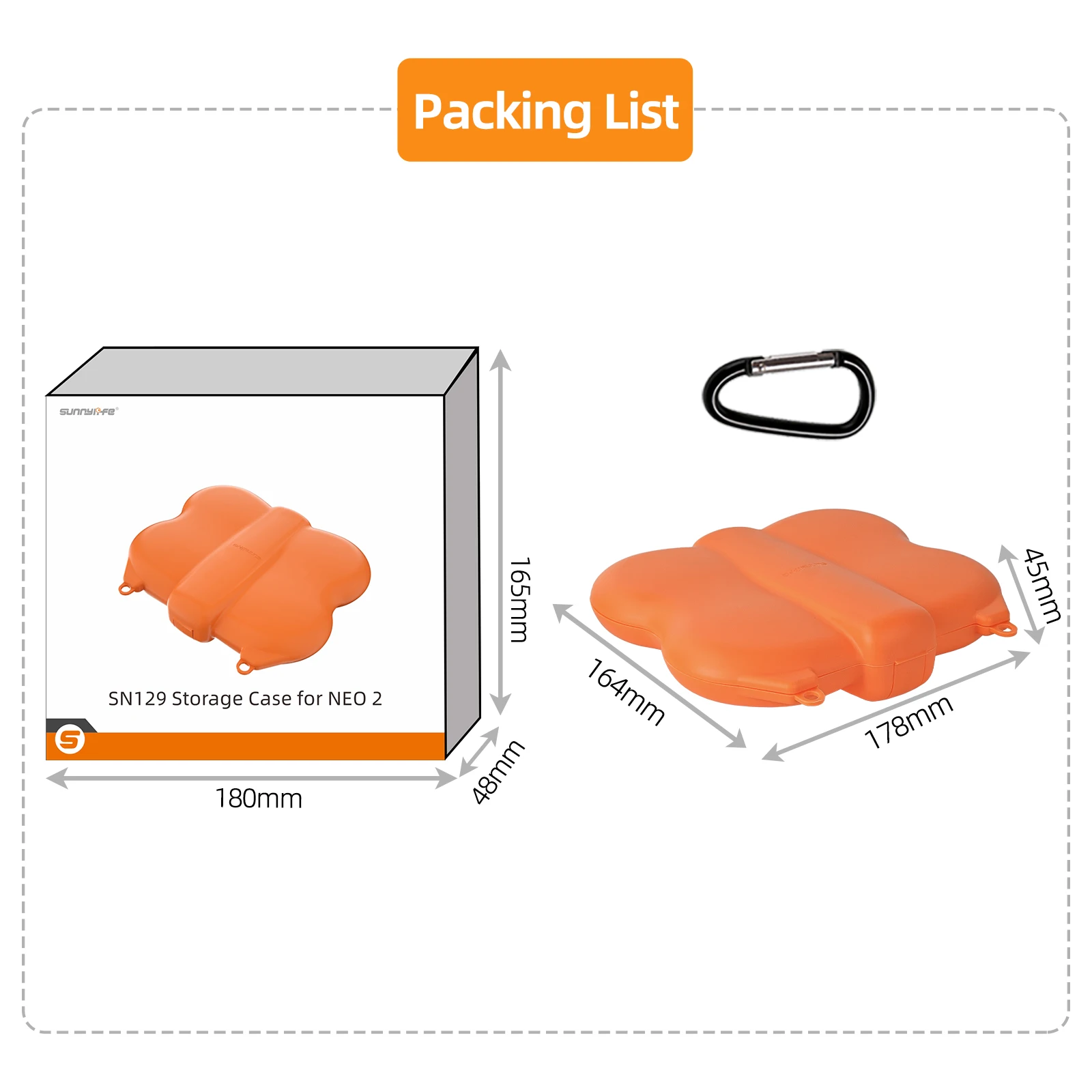 

Storage Case For DJI NEO 2， Scratch-Proof Protective Case Portable Dust-Proof Design for Optimal Device Protection​