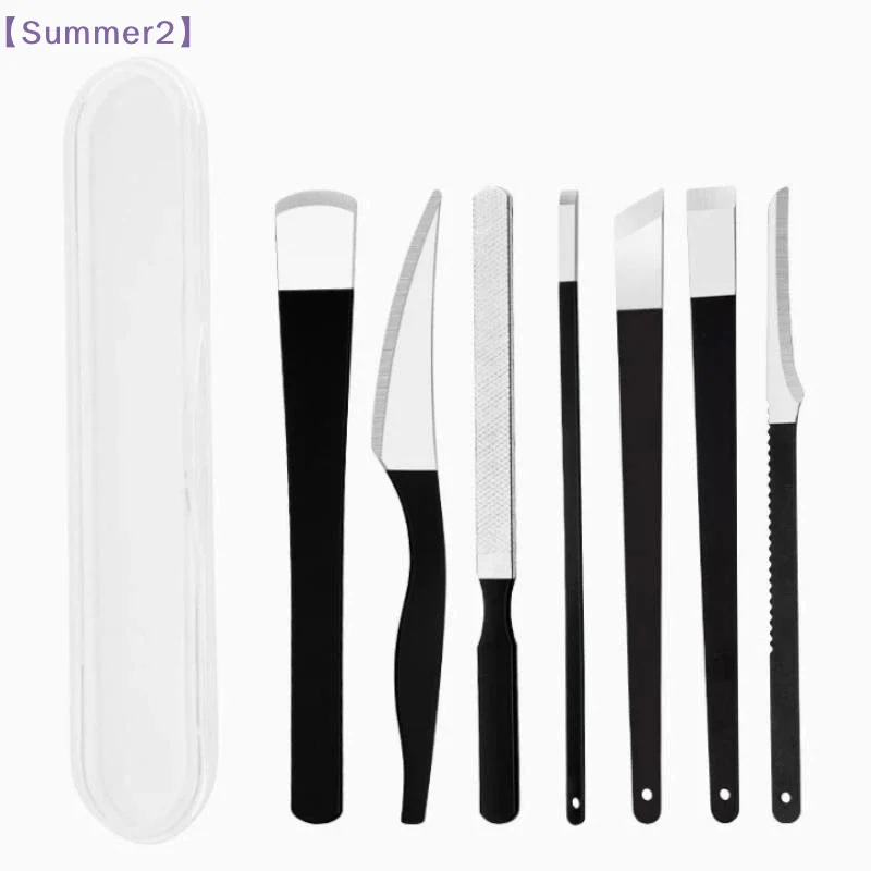 3/4/5/6Pcs Pedicure Tool Set With Portable Storage Case Stainless Steel Pedicure Knife Calluses Dead Skin Remover Foot Care{S}