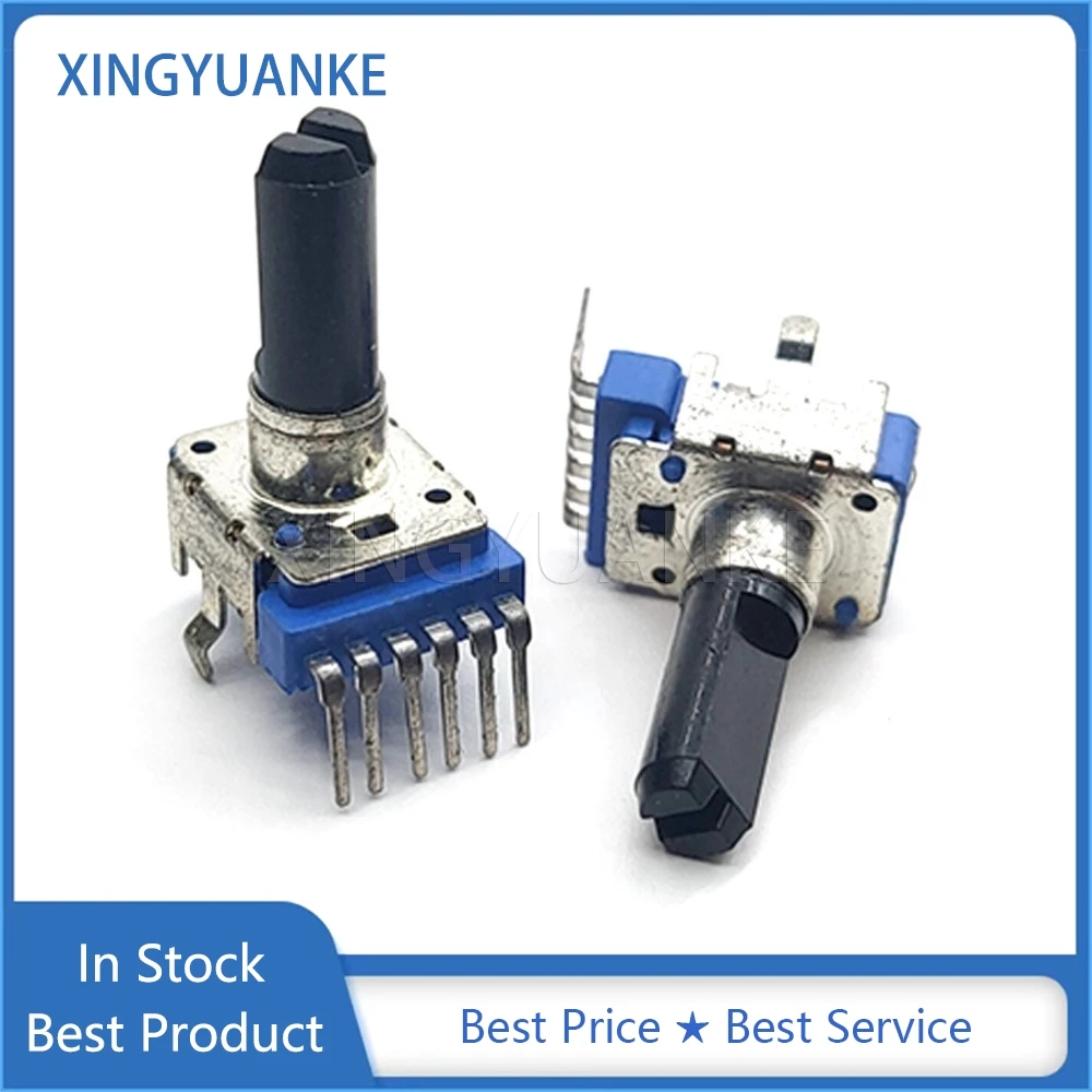 2 قطعة RK12 نوع عمودي دوبلكس B10K B50K C20K A20K A50K B103 B503 C203 A203 A503 جهاز مزج الصوت الجهد 6Pin نصف رمح 18MMF