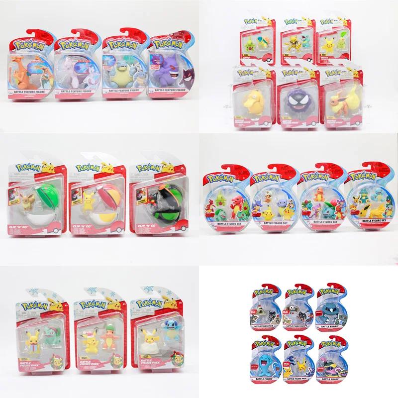 colecao-de-figuras-de-anime-pokemon-wct-pikachu-popplio-rowlet-litten-sandygast-muk-wobbuffet-metang-brinquedos-colecionaveis
