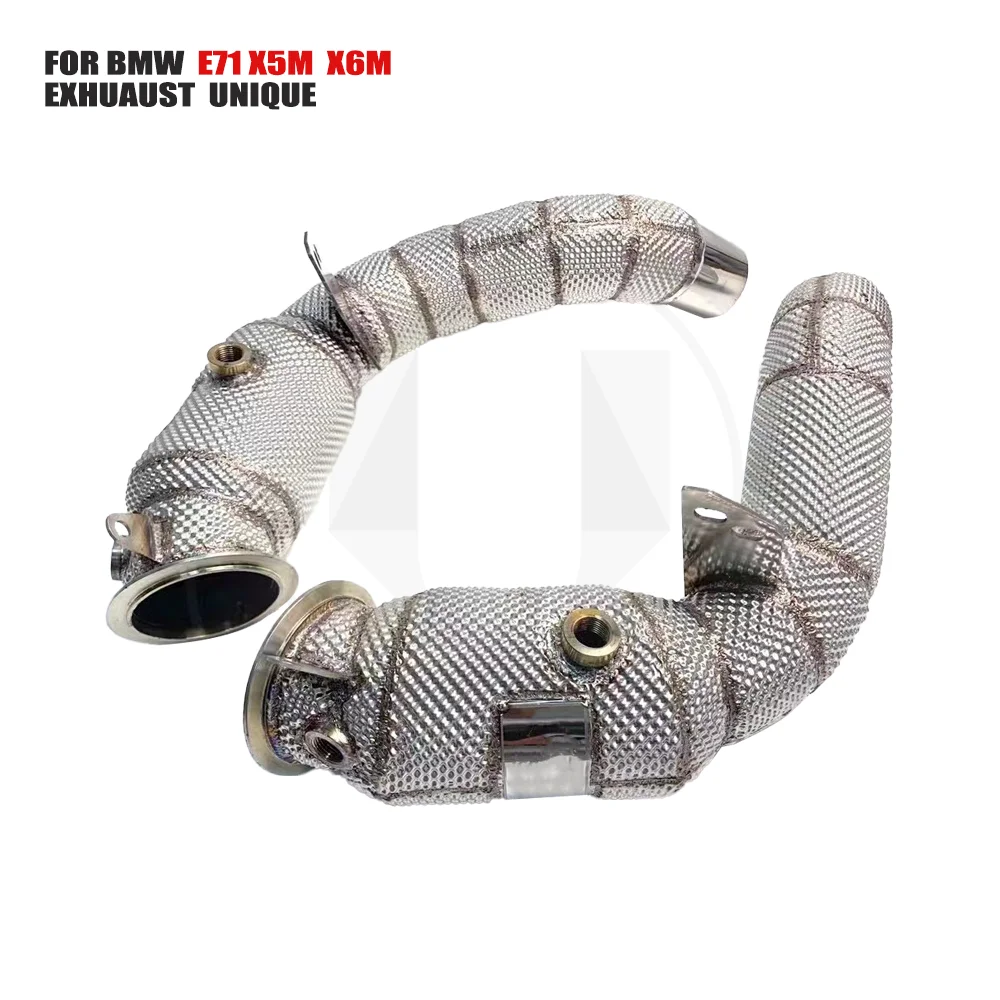 

UNIQUE Exhaust System High Flow Performance Downpipe for BMW X6M 4.4T 2009~2013 Car Accessories With Catalytic Converter