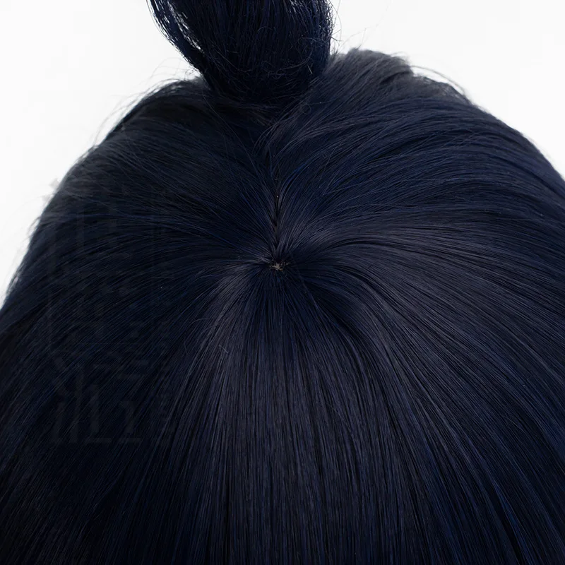 Peruka do cosplayu Chainsaw Man Aki Hayakawa, mały niski kucyk i kolczaste przednie grzywki, prezent na Halloween