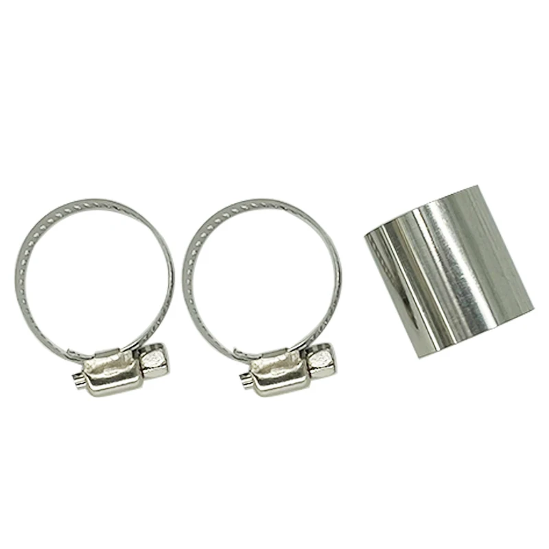 1/2/4/6X 24mm Air Diesel Parking Heater Exhaust Pipe Connector Stainless Steel Gas Vent Hose With Clamps For Webasto Eberspacher