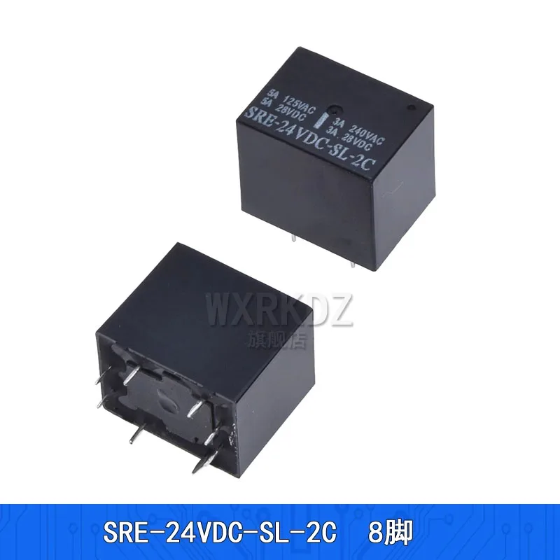 

Relay SRE-05/12/24VDC-SL-2C, through-hole 8-pin, 2 groups of conversion, coil SRE-05VDC.