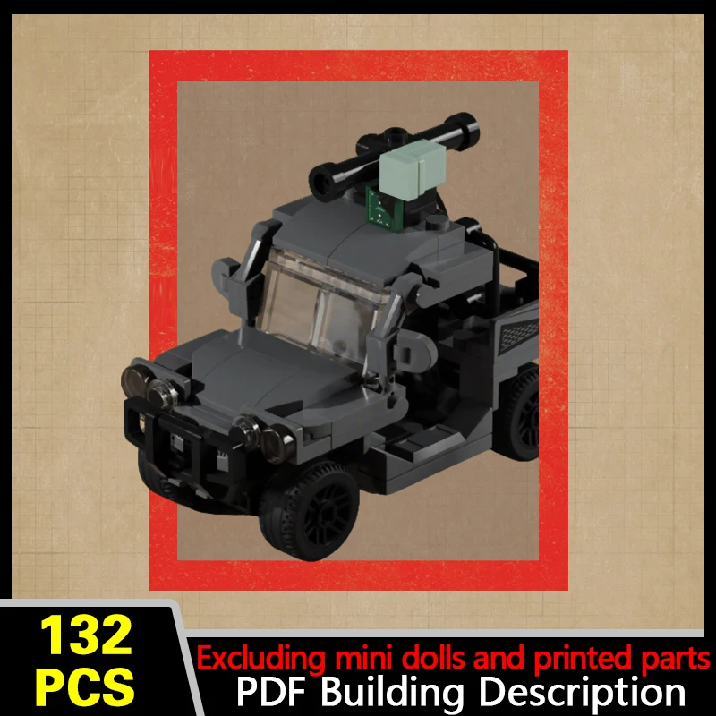 Mobile Anti-Tank Missile Launcher Model MOC Building Bricks War Equipment Modular Technology Gifts Holiday Assemble Children Toy