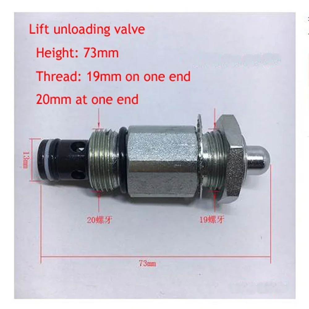 Elevador Acessórios Descarga Válvula, Válvula de gota, Verificar Válvula de Alívio de Pressão, Limitando Válvula, 1Pc
