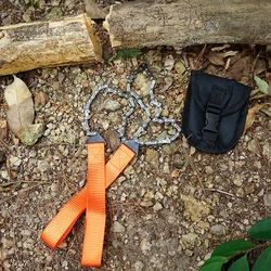 11-Teeth Outdoor Portable Hand Wire Saw Multifunctional Survival Chain Saw For Camping Hiking Emergency Rescue