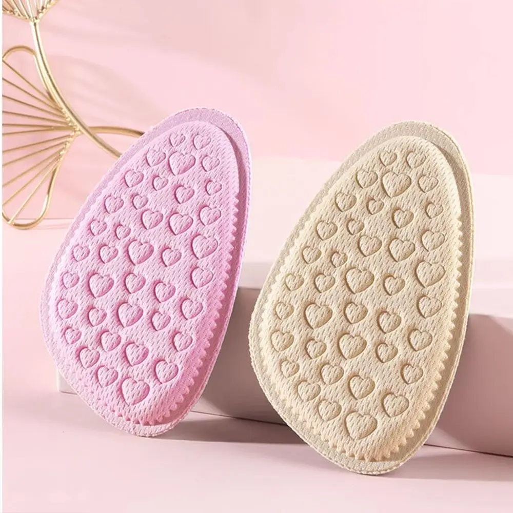 サイズ調整ソフト前足パッド快適な吸汗性ハーフインソール耐摩耗性靴のサイズを減らす女性靴インソール女性