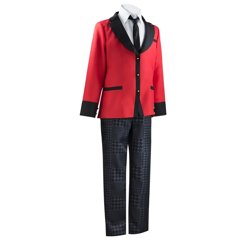 Anime kakegurui suzui ryota cosplay traje compulsivo jogador uniformes escolares ryota perucas halloween cosplay trajes para homem