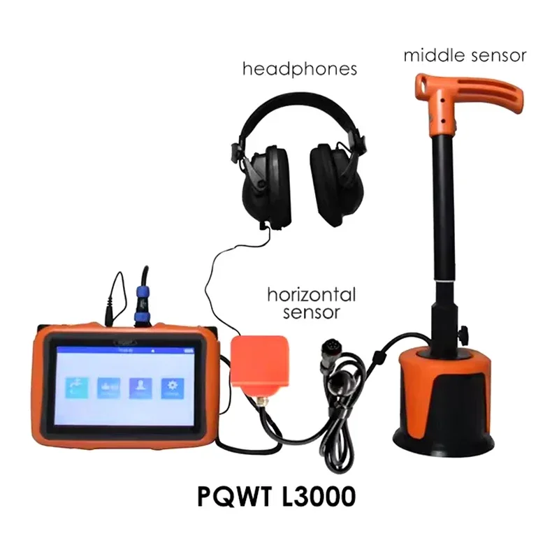 PQWT-L2000-7000 Escáner residencial subterráneo y paredes con múltiples sensores Detector de fugas de agua para tuberías de plomería de 5 m