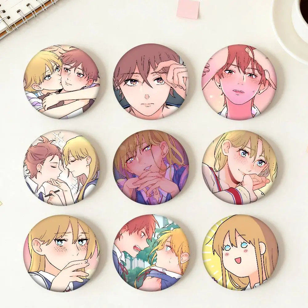 Anime Not So Shoujo Love Story Round Badge Creative Brooch Clothing Backpack Accessories Lapel Pin