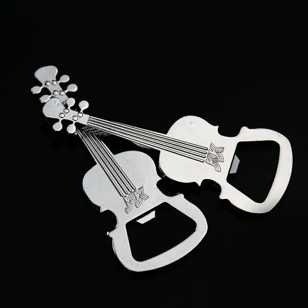 

1PC Personality Retro Creative Music Style Metal Guitar Corkscrew Waiter Friends Key Chain Accessories Pendant Portable Utility