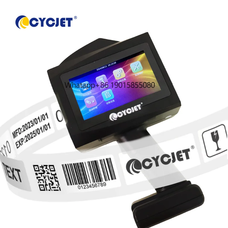 

Semi-Automatic Handheld Inkjet Printer Touch Screen for Home Use Farm Retail Restaurant Bill Printer for Various Printing Shops