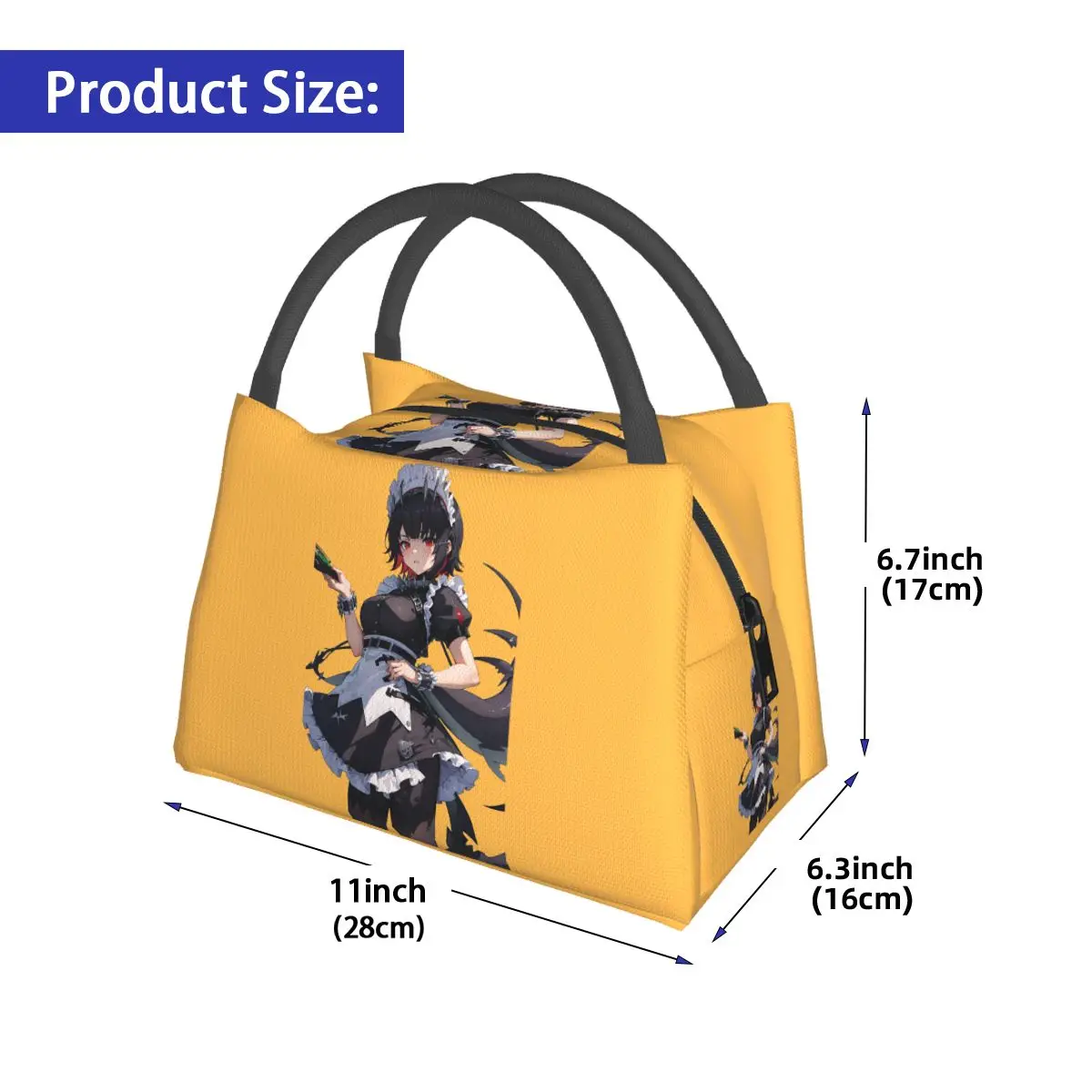 Ellen Joe - Zenless Zone Zero Insulated Lunch Bag for Women Bento Storage Food Boxes Container Cooler Thermal Lunch Box Tote