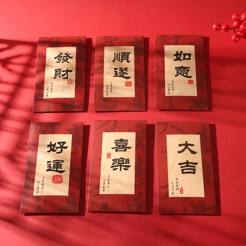 

36pcs Red envelope 2025 Chinese New Year Money Pockets Spring Festival Red Envelopes Year Of Snake Money Envelopes