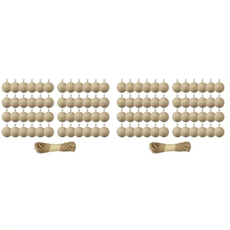 ABGG-96 шт. Новогодние шары из папье-маше, 8 см, неокрашенные, пустые, для декора, товары для рукоделия