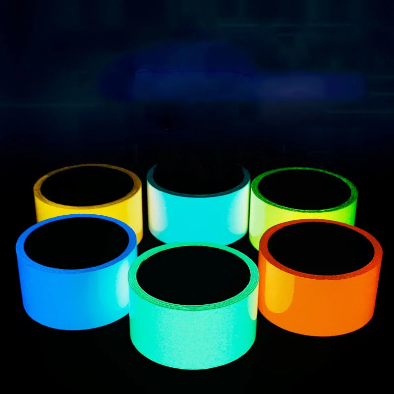 Luminous Tape Luminous Tape Green Warning Ground Light Storage Stair Anti Slip Sticker Reflective Fluorescent Tape