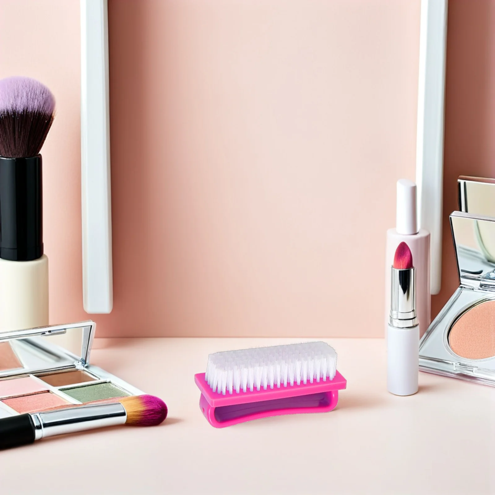 

4Pcs Nail Brush Tools Fine PP Material Lightweight Durable Manicure Cleaning Scrub Brushes For Art Fingernail Home Use Handheld