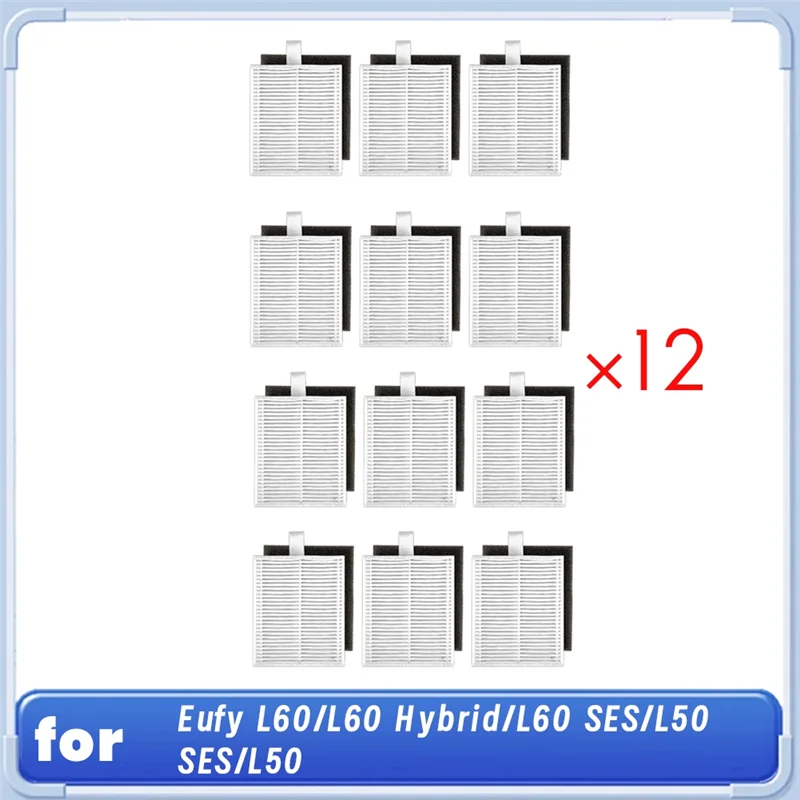 B90B-12 قطعة تصفية Foreufy L60/L60 الهجين/L60 SES/L50 SES/L50 روبوت فراغ تعزيز كفاءة التنظيف فائقة دائم الملحقات