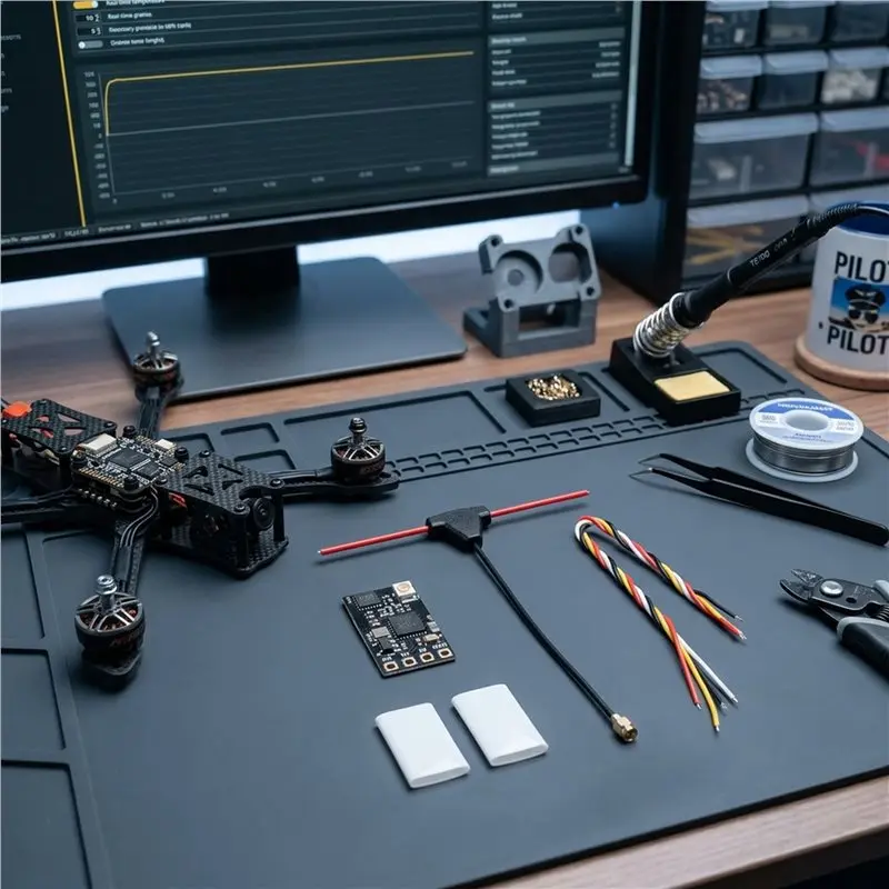 ABUM-FPV ELRS Receiver 2.4GHZ Open Source RC Model Long Range Nano 2400RX Fixed Wing Long Range Aircraft Reception, Easy To Use
