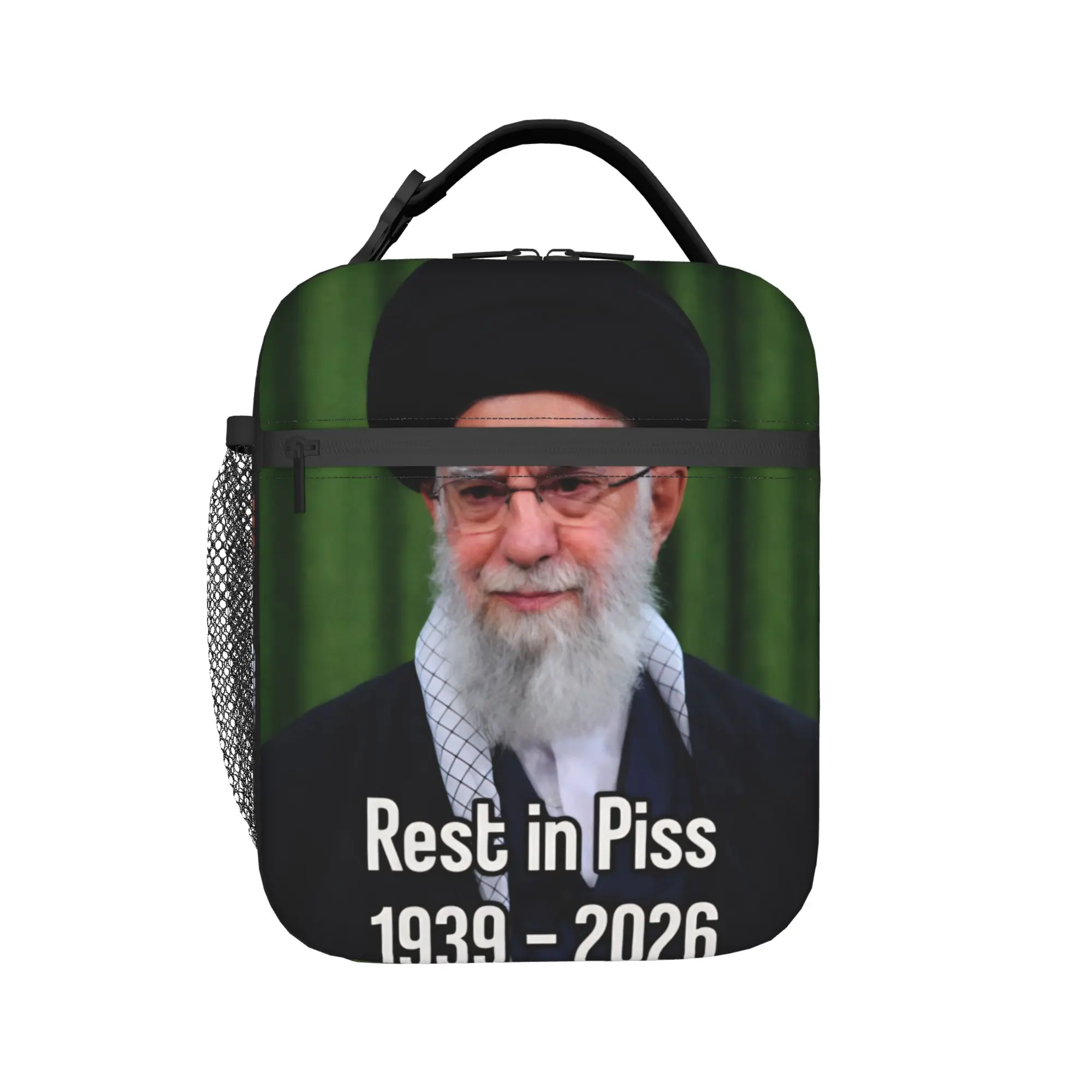 RIP Ayatollah Ali Khamenei A Brave Leader Of Irans Insulated Lunch Bag for Men Women Food Bag Portable Lunch Boxes For Picnic