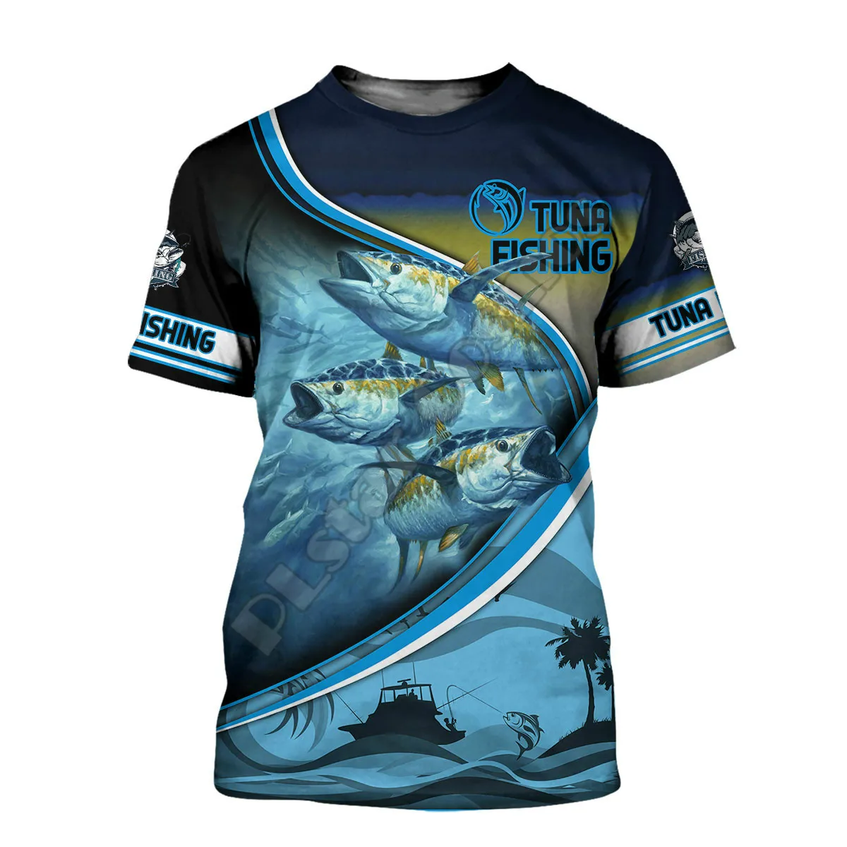 2023 Summer Tuna Fishing T-shirts For Men And Women 3d Fishing Printed T-shirts Fashion Design T-shirts 3 Styles Brand Tops