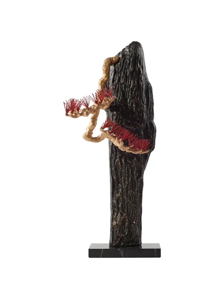 Large Floor Cast Iron Mountain View Sculpture Sales Office Model Room Aisle Hallway Staircase Corner Soft Decoration Ornaments