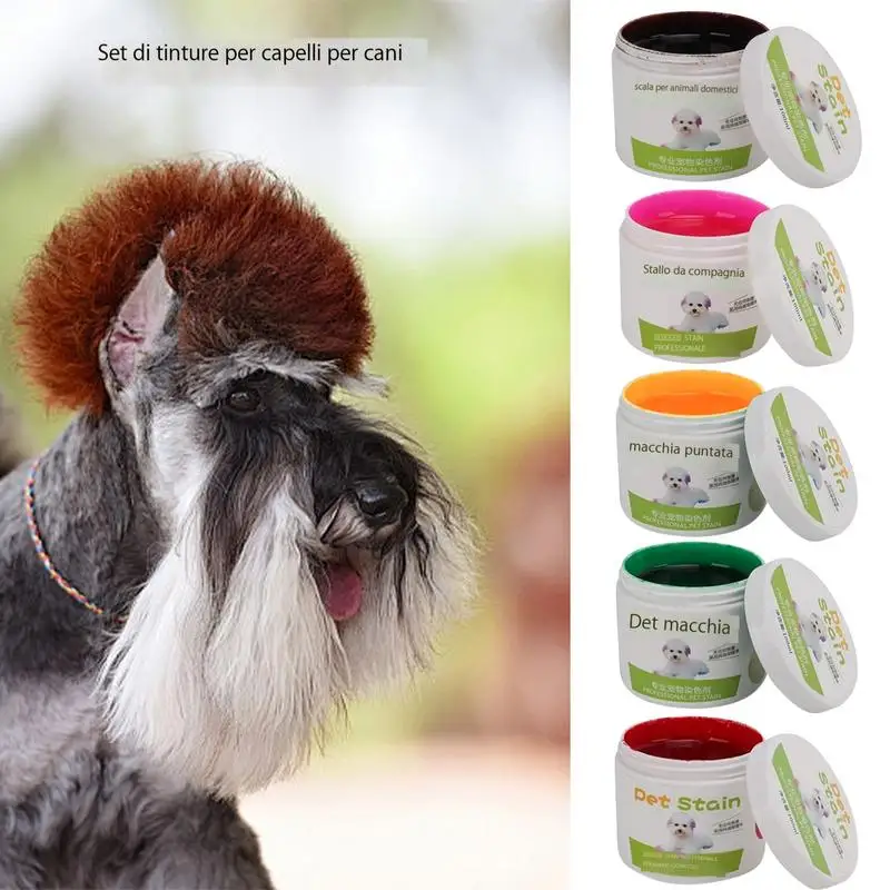 Pet Hair Dye For Dogs 100ML Dog Coloring Agent Easy To Use Pet Hair Dye Plant Extract Bright Color Pet Hair Dye Fashionable DIY