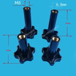 4 Pieces M8 Plastic Fasten Screw Nuts Black Color Gear Shaped Knob New Accessories Clamping Bolts Of Soft Ice Cream Machines