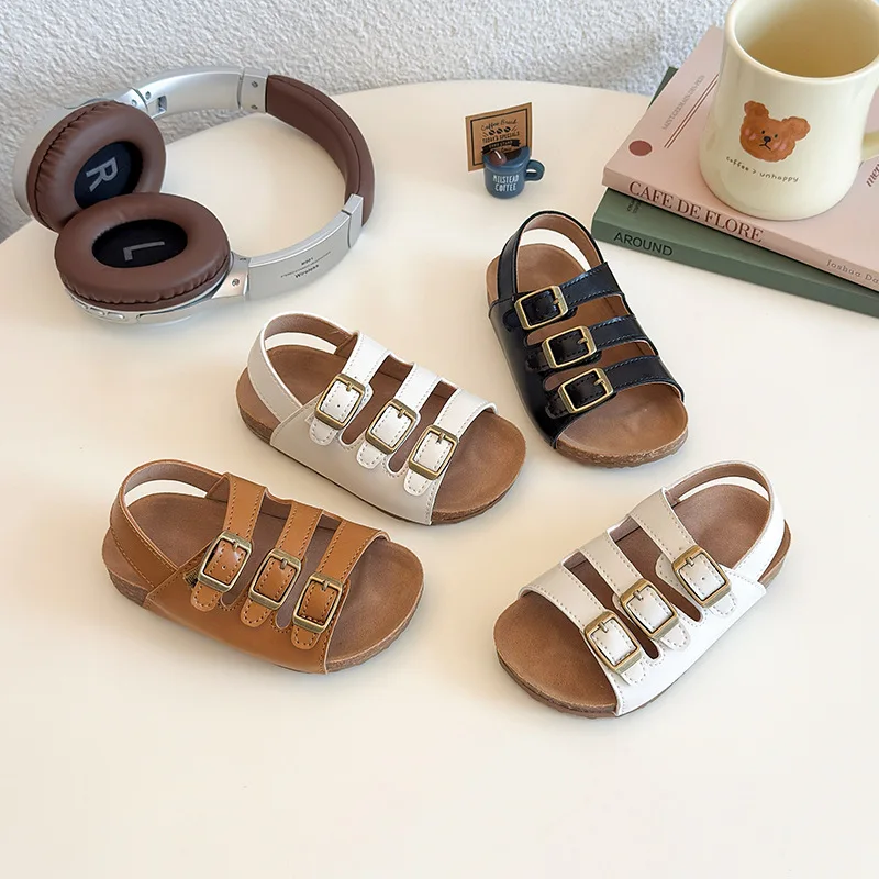 

Детские летние сандалии, новый стиль, обувь для девочек и мальчиков, модная пляжная обувь с мягкой подошвой, сандалии для мальчиков и девочек