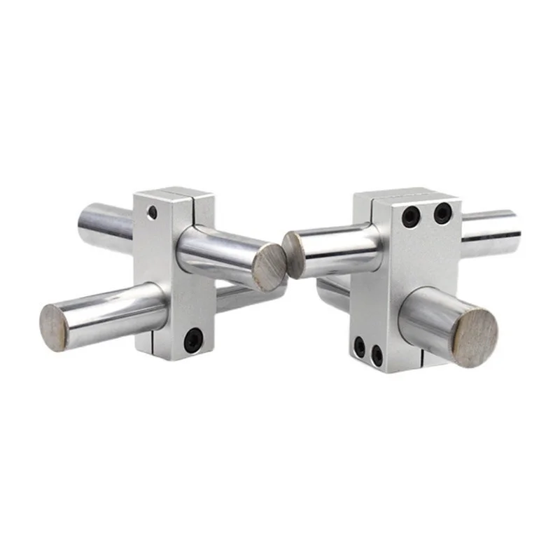 Pillar Fixing Clamp Vertical Fixed Diameter Fastening Aluminum Alloy Optical Axis Cross Block Steel Pipe Bracket Connecti Voron
