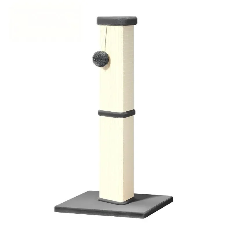 Simple Cat Scratching Post with Interactive Toy Ball Multi Functional Cat Scratching Post Accessory