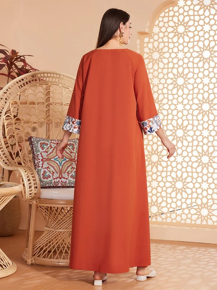 Morocco Muslim Dress Women Abaya Kaftans Eid Ramadan Evening Dresses Dubai Turkey Islam Long Dress Robe Femme Vestidos 2024