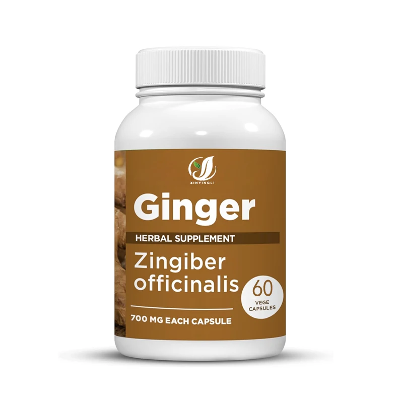 

Ginger Capsules, Helpful for Joint and Muscle Pain - Anti-inflammatory -60 Vegetarian Capsules, 800 Milligrams Per Capsule
