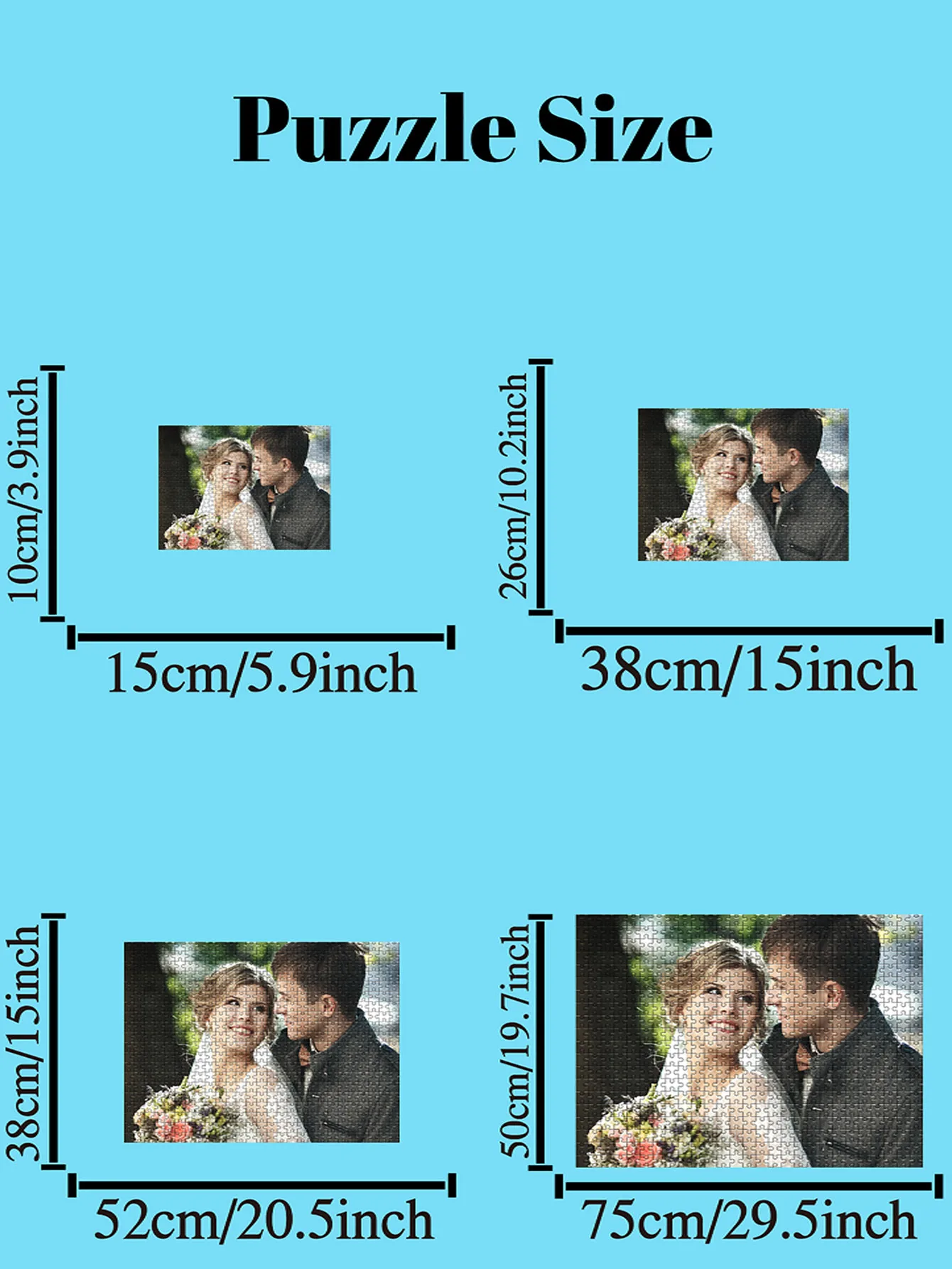 35/300/500/1000pcs wedding Personalized Custom Photo Puzzle Group Photo Of Friend Can Become A Unique Gift Custom DIY