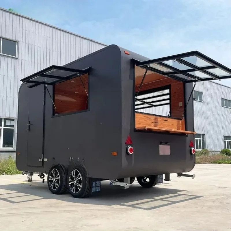 2026 Multi Concept Food Trailer Fully Equipped Mobile Unit Juice Bar Taco Coffee Ice Cream Truck Customized