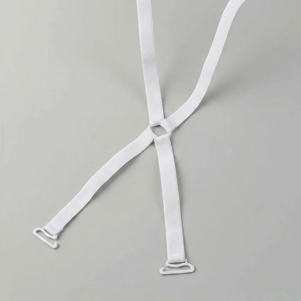 O Ring Back Bra Straps Elastic Adjustable Slip Resistant Shoulder Straps Thin Cross Straps Bra Strap Accessories Women Underwear