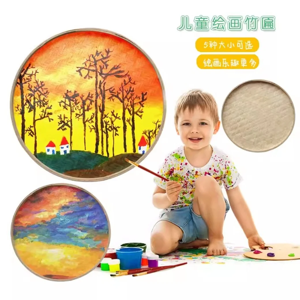 Creative Bamboo Hanging Decorations for Kindergarten - Fish Baskets Hats & Chain - Unique Eco-Friendly Classroom Supplies