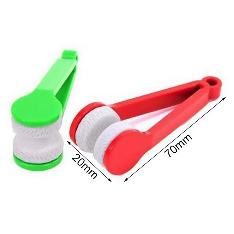 Mini Portable Glasses Cleaning Rub Eyeglass Sunglasses Multifunctional Glasses Cleaning Brush Microfiber Cleaner Clean Brushes